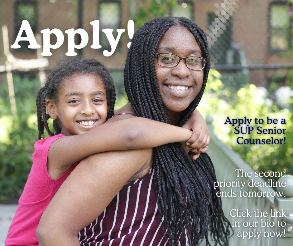 🚨 There's ONLY ONE DAY LEFT to our Senior Counselor second priority application deadline!

➡️ Click the link in our bio to apply now! Earn $5800 for the summer (plus room and board!), make a difference, and join a robust community. 

APPLY! APPLY! A