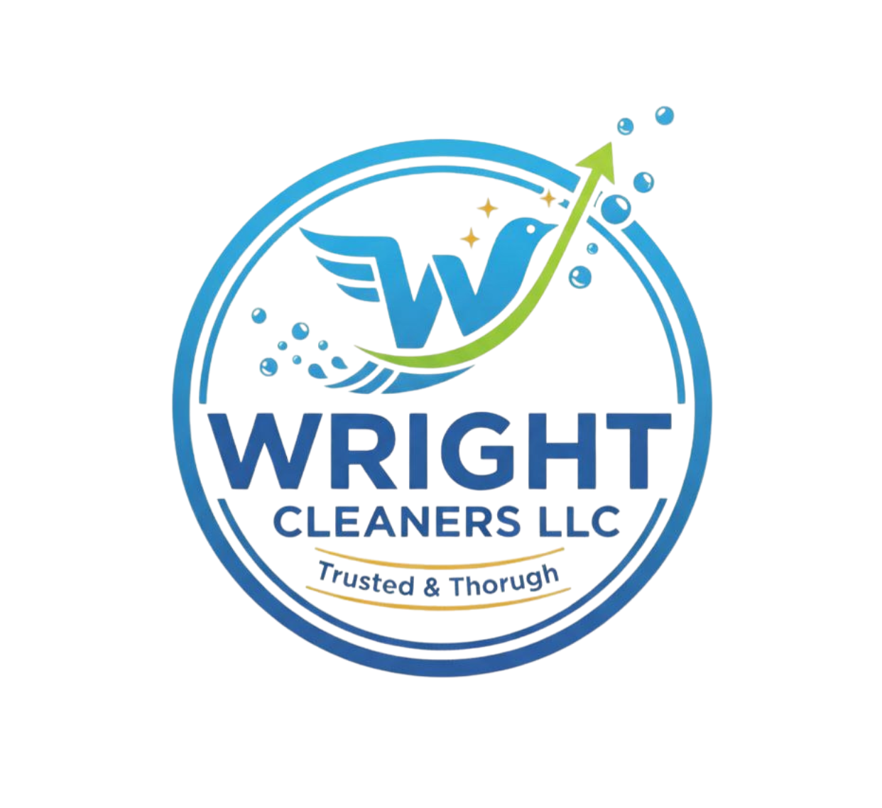 Wright Cleaners logo