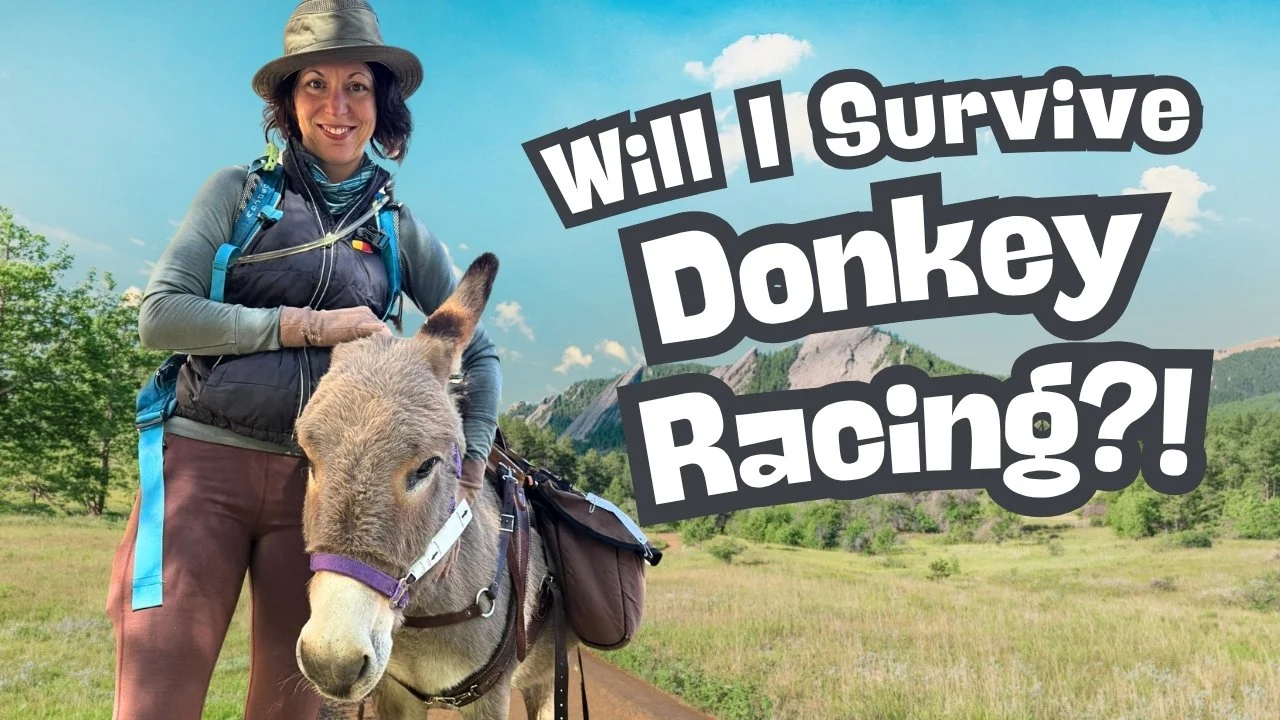 Nikki Eisenhauer with donkey