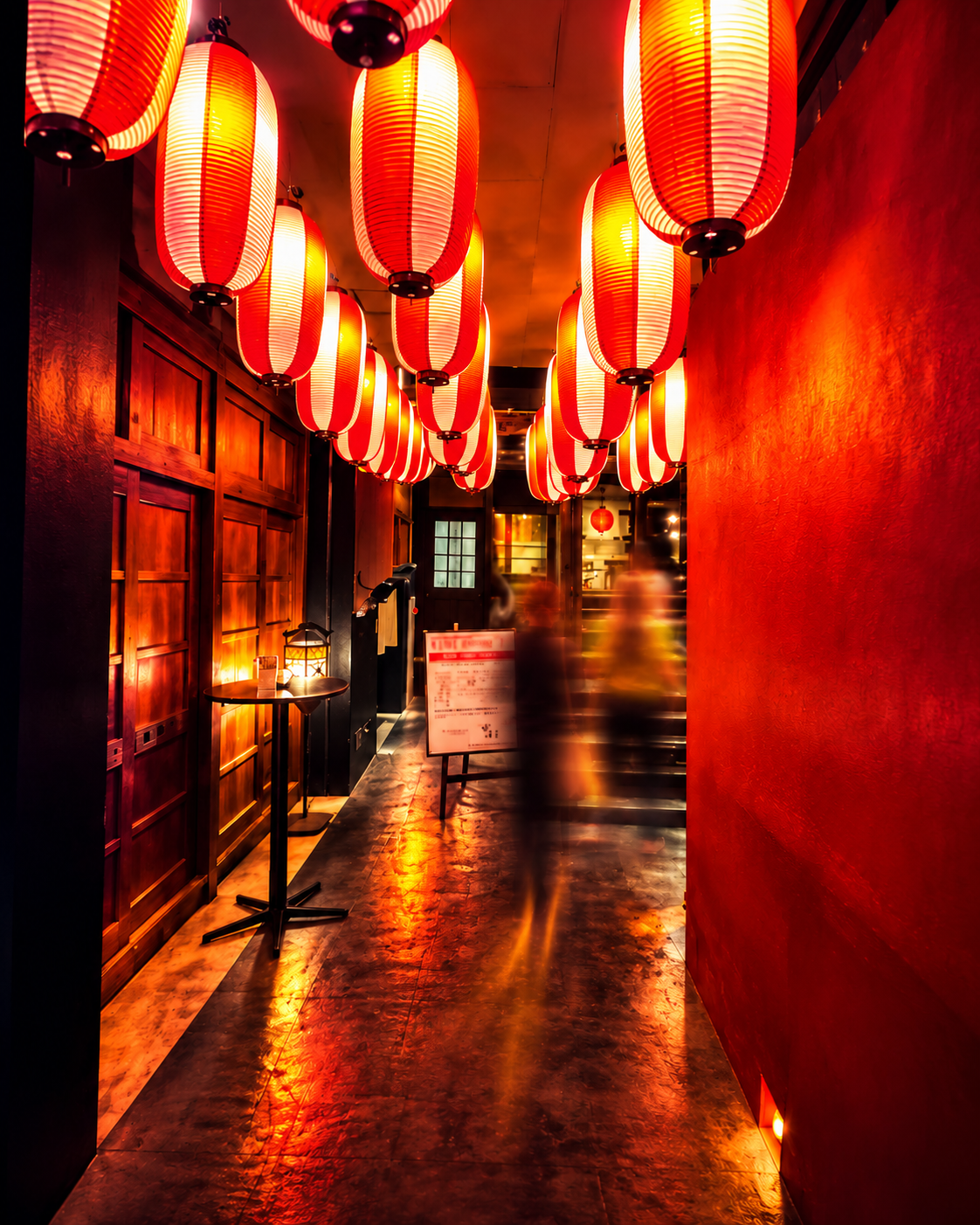 Tokyo Lantern Corridor — Digital Photograph