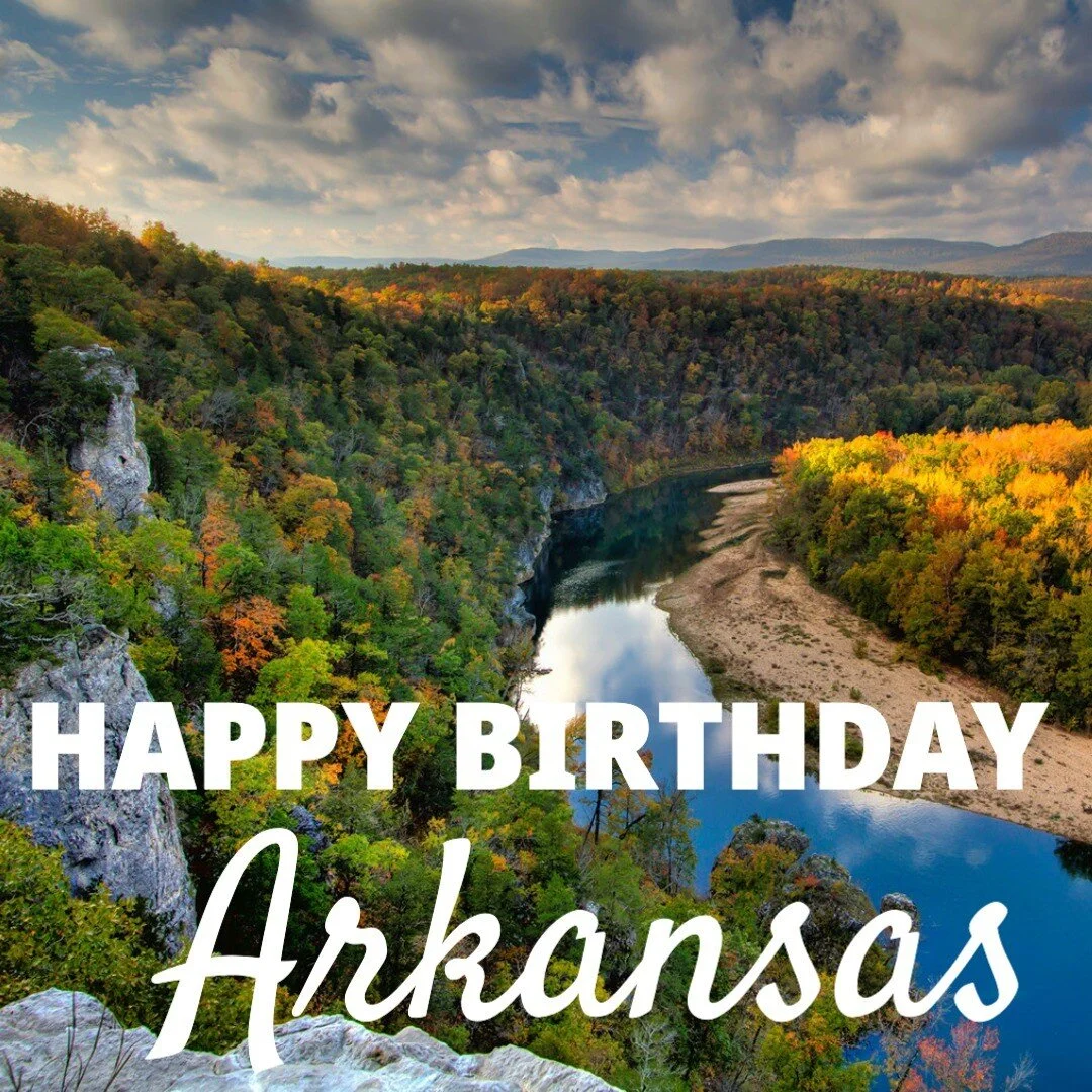 Happy Birthday to the Natural State! Arkansas became the 25th state on this day in 1836.