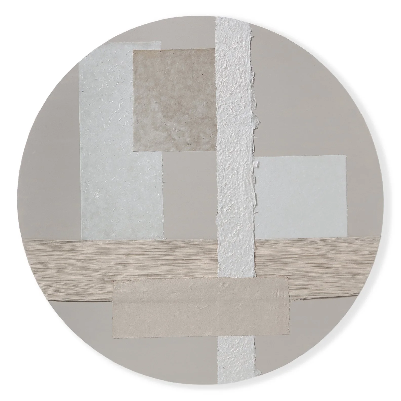 Textural Round Canvas 1