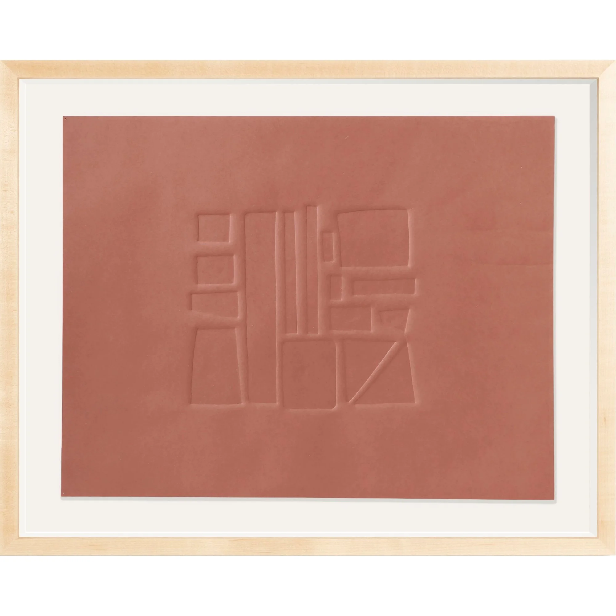 Brown Geometric Embossing