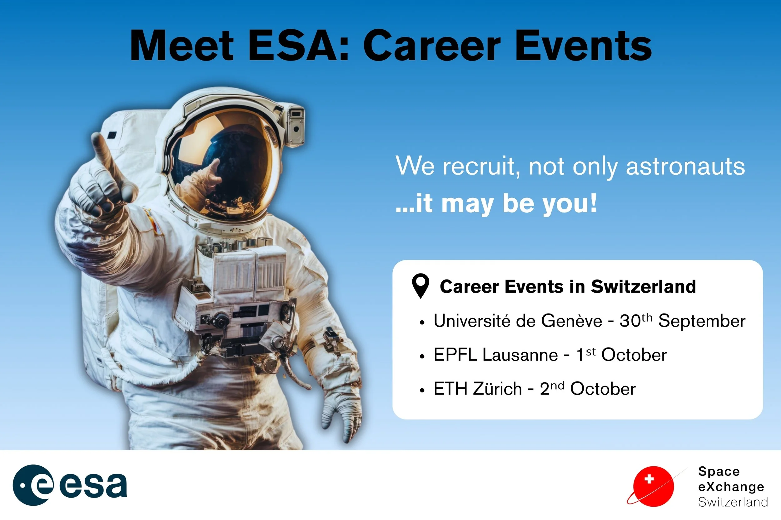 Launch your Space Career: Meet ESA and Swiss Space Companies