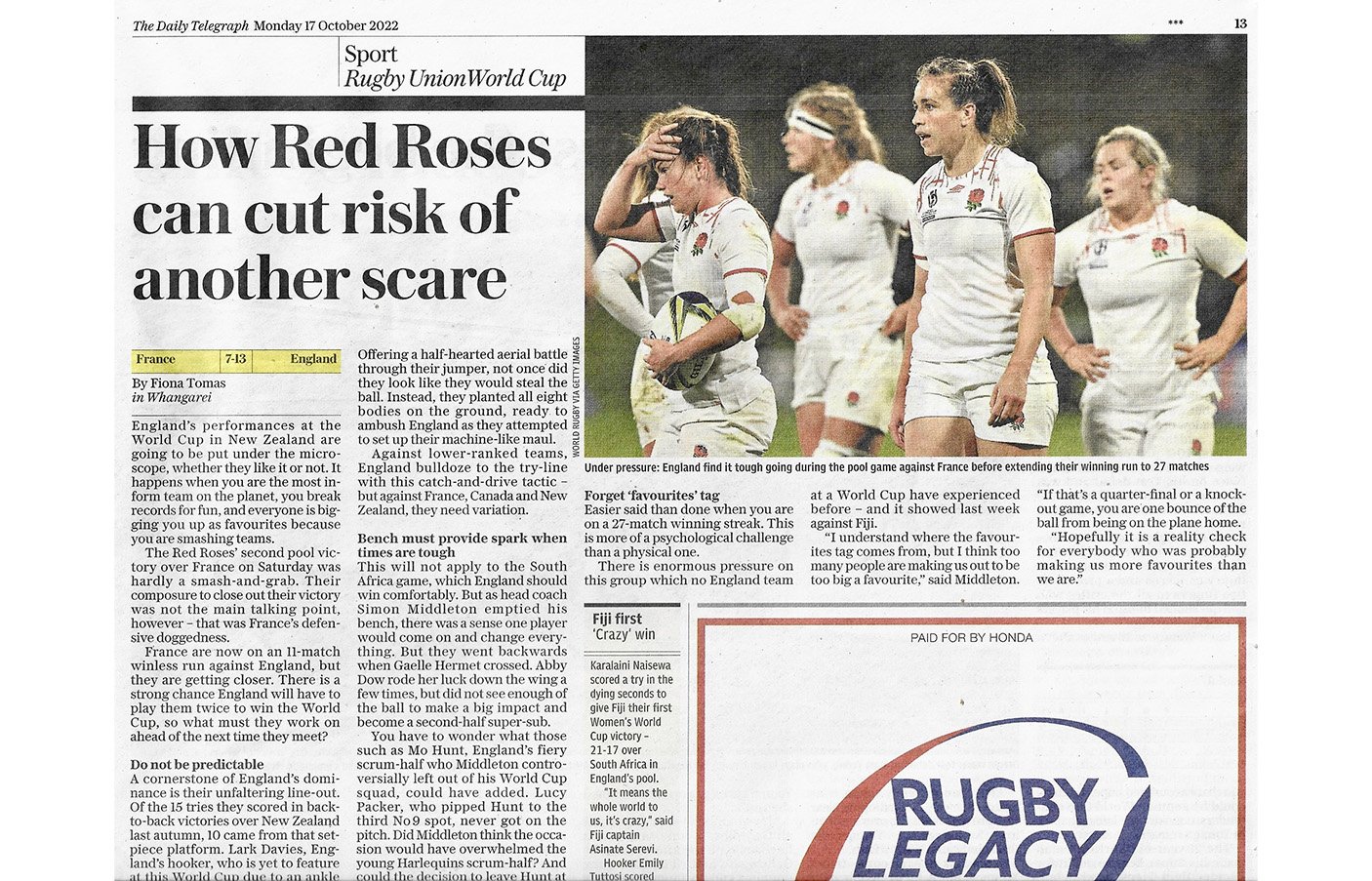 Featured in the Daily Telegraph