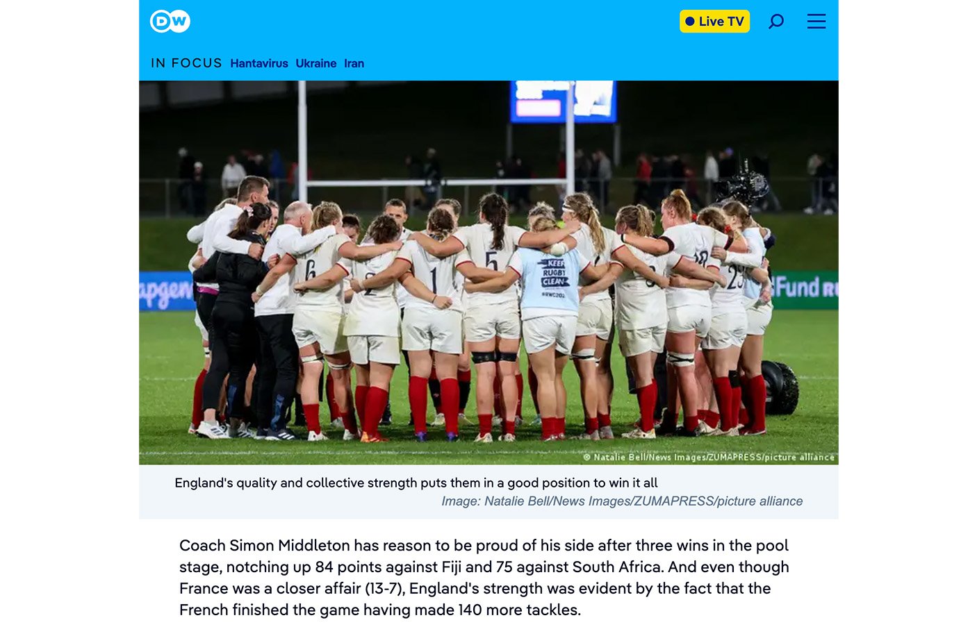 Featured on DW News Website 