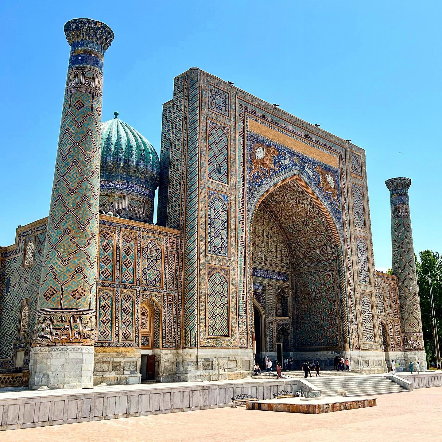 Beautiful, blue domed Samarkand, the city synonymous with the the Silk Road. 

A place that&rsquo;s been on my bucket list for over 15 years, it was a dream come true to finally visit, but no photo can do justice to its impressive, larger than life b