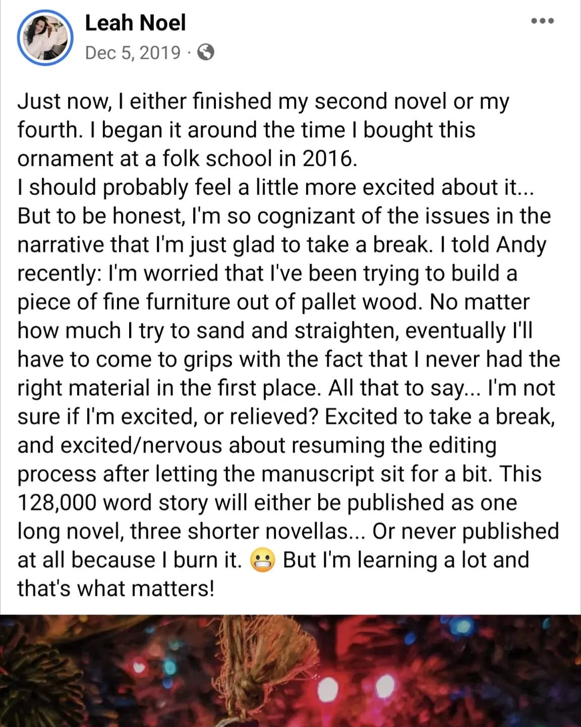 Facebook memories for today. Yes, this is for The Innis Forgettance. I almost gave up so many times. And yes, I did manage to shorten it by almost 28k words. I had no idea it would take the shape it has, as a podcast, but... I love it. Creativity is 