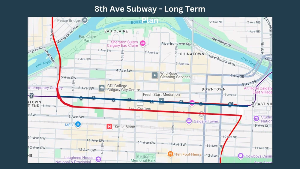 To accommodate ridership, the future plan is that the Blue and Red lines will eventually separate.