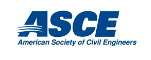 American Society of Civil Engineers (ASCE) logo with blue text