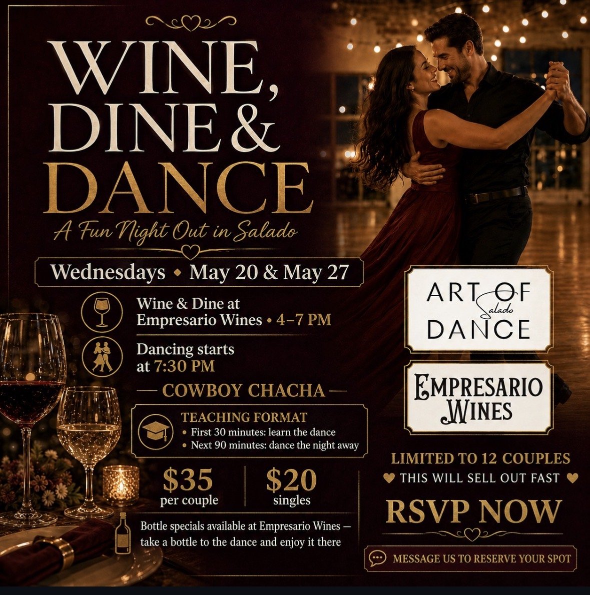 Wine Dine and Dance