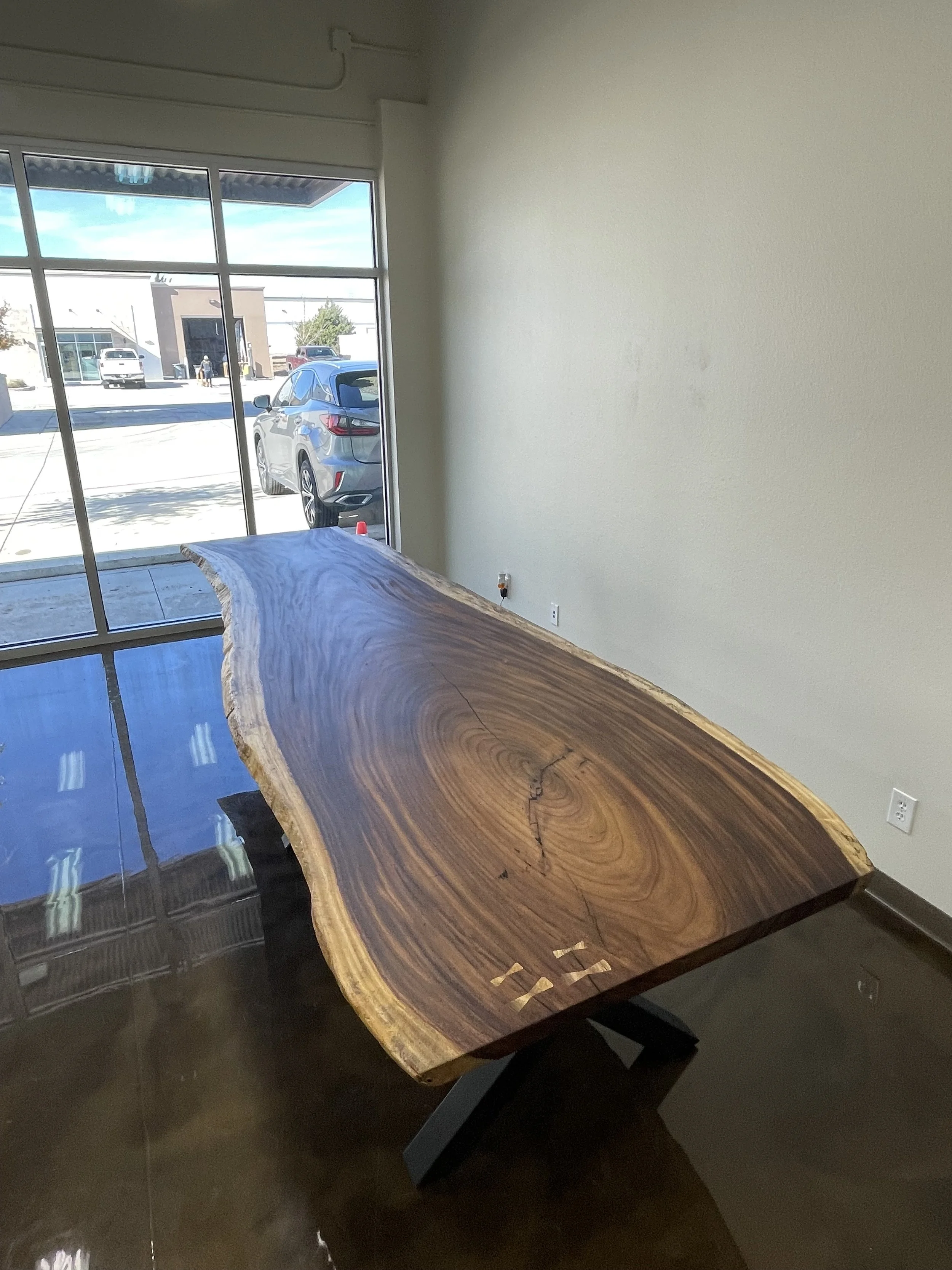 12ft Solid Costa Rican Monkey Pod conference table
