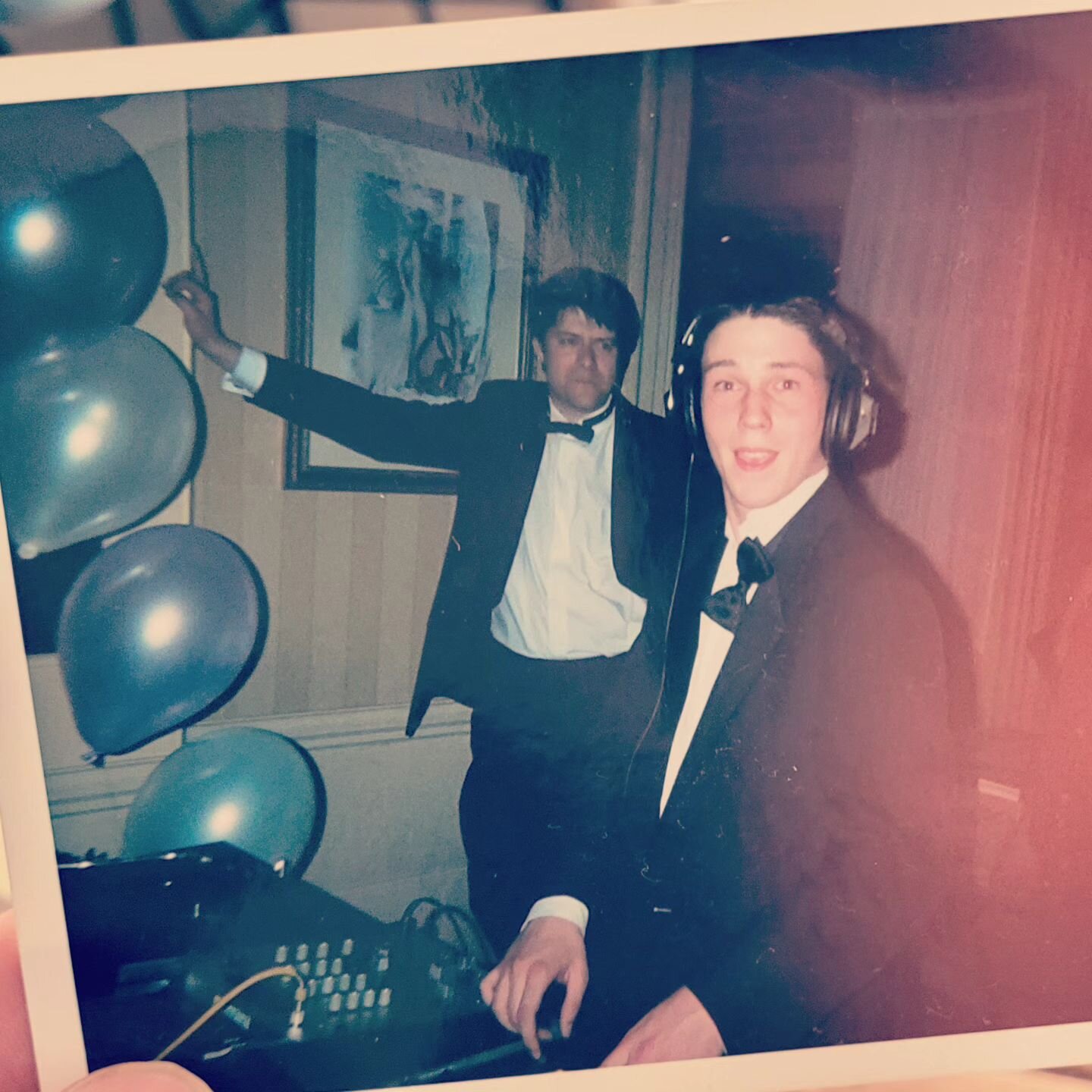 This is me. 20 years ago. DJing at my prom! 👀💿

F*** I feel old 👴

The undone clip on bowtie is a perfect summary of how classy a night it was 🤣 And my track list was spot on! 🕺

Here's to all the cool kids out at prom tonight. 🍻🙌🕺🎉😎