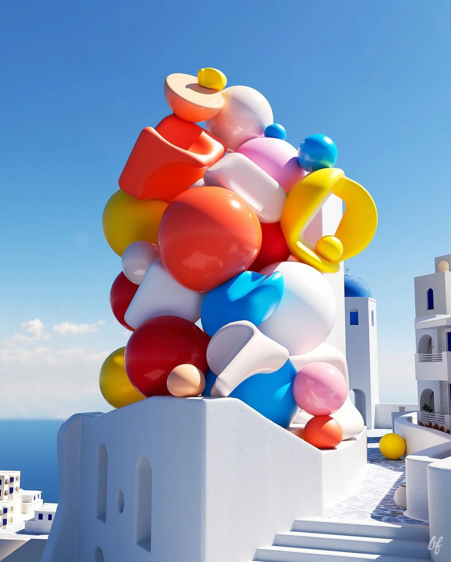 3D Sculptures / Santorini &bull;  Digital art, travel series &bull; Art prints on the online shop society6.com/benfearnley &bull; www.benfearnley.studio &bull;

_________
.
.
.
.
_________

#3D #art #surreal #architecture #santorini #VisualArt #digit