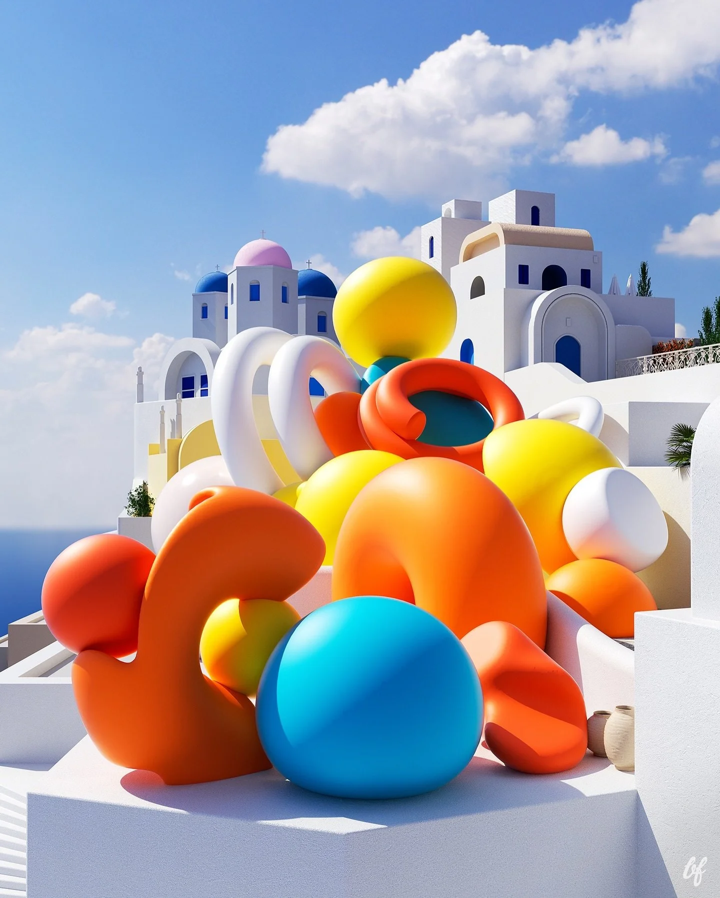 3D Sculptures / Santorini &bull;  Digital art, travel series &bull; Art prints on the online shop society6.com/benfearnley &bull; www.benfearnley.studio &bull;

_________
.
.
.
.
_________

#3D #art #surreal #architecture #santorini #VisualArt #digit