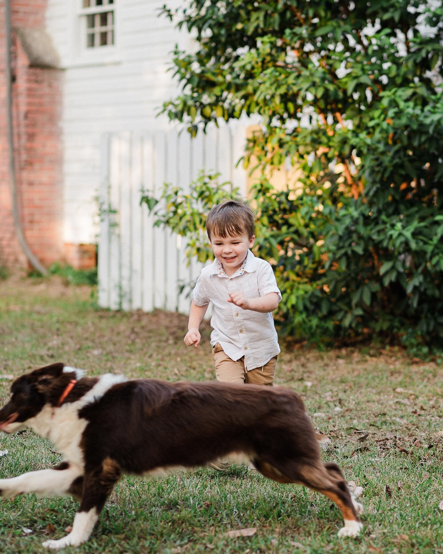 A little boy and his dog 🐶