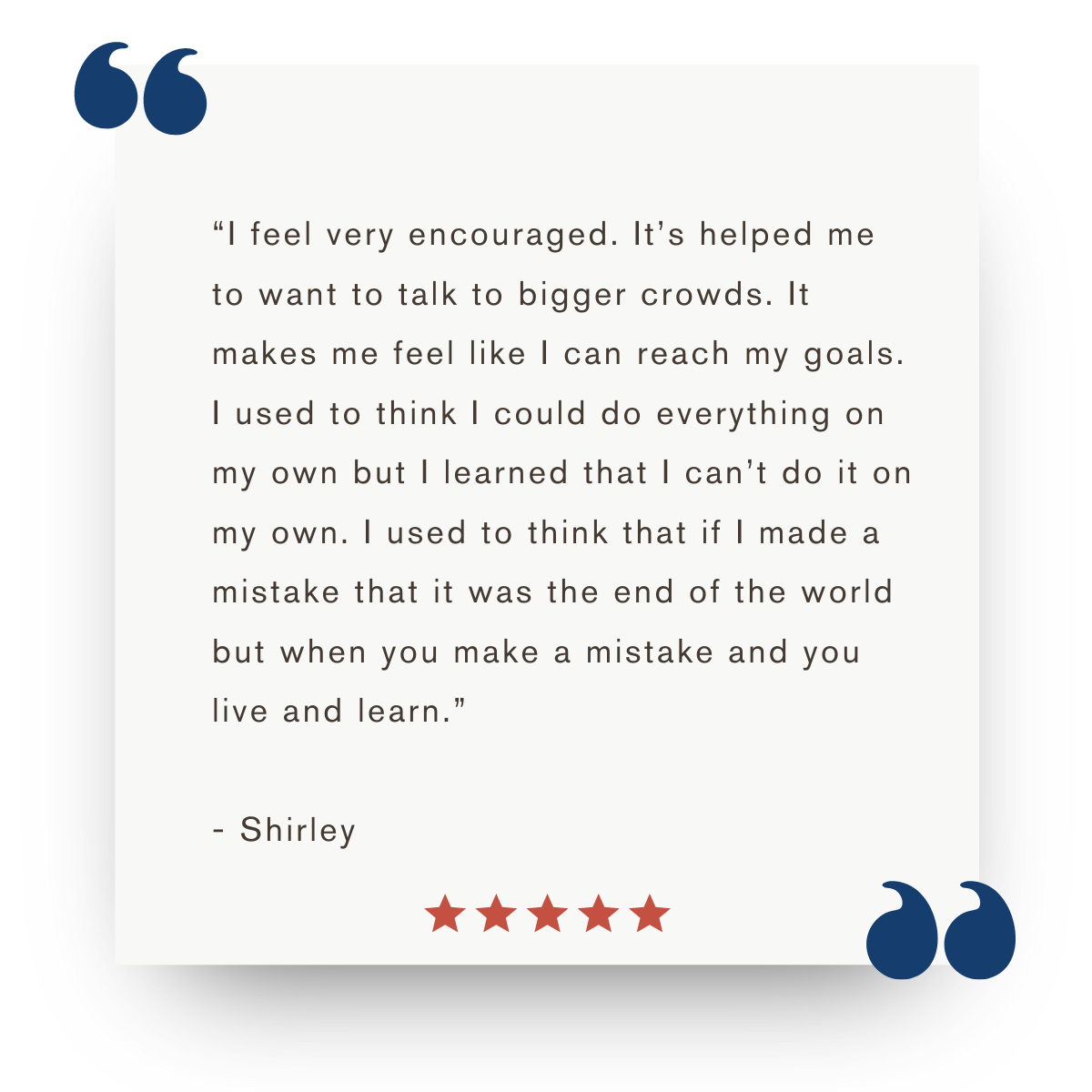 Thrive Testimonial