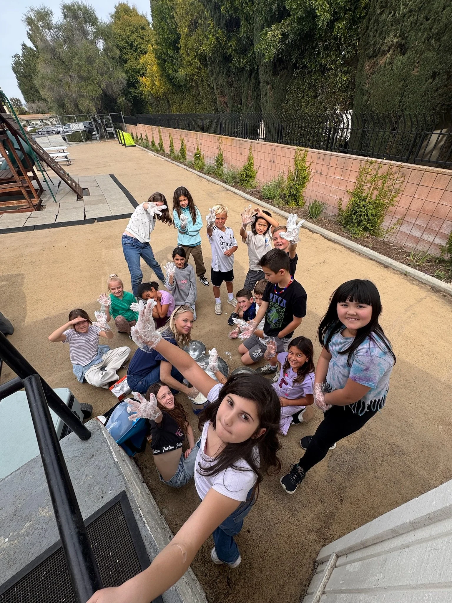 Homeschool students enjoying community in a safe enviroment