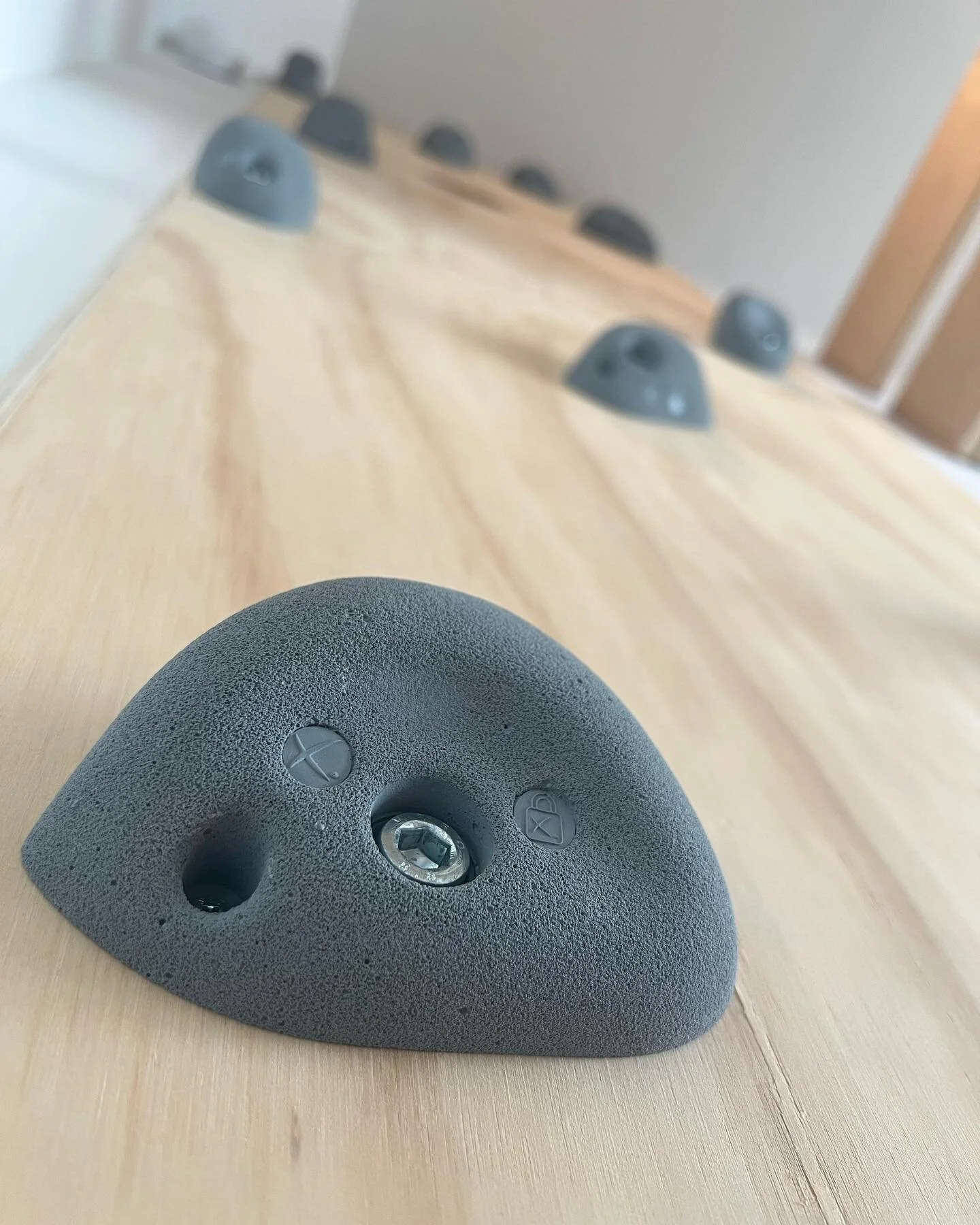 Gr&aring;, hvide og sorte klatregreb i h&oslash;j kvalitet til hemsen!