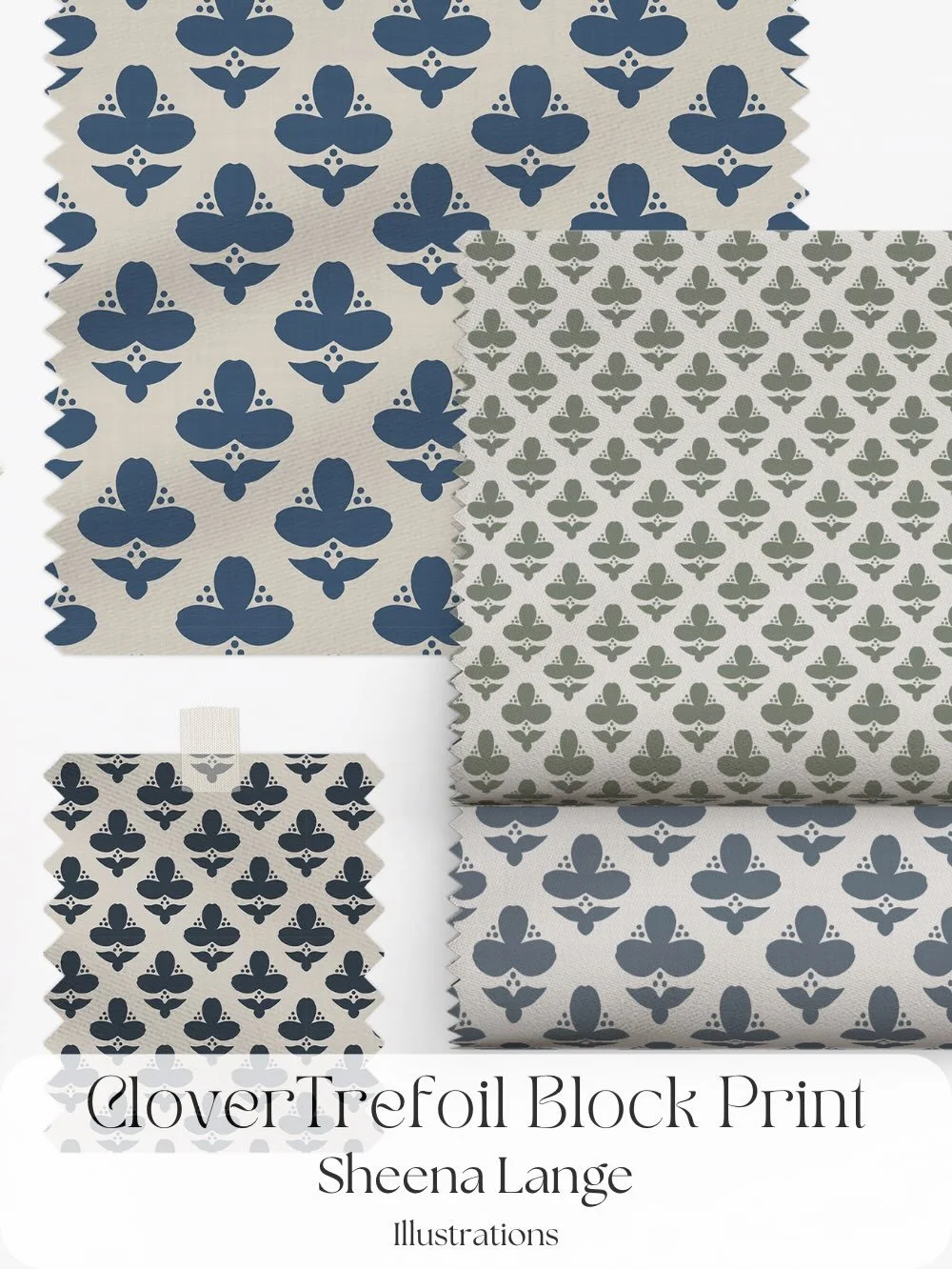 ✨Prompt ~ 2 : block print for #blenderbonanza26✨

I used inspiration from Celtic architecture to create my clover trefoil block print. I may have gone a little overboard on the color ways though, i have made 18 colorways so far and I may do some more