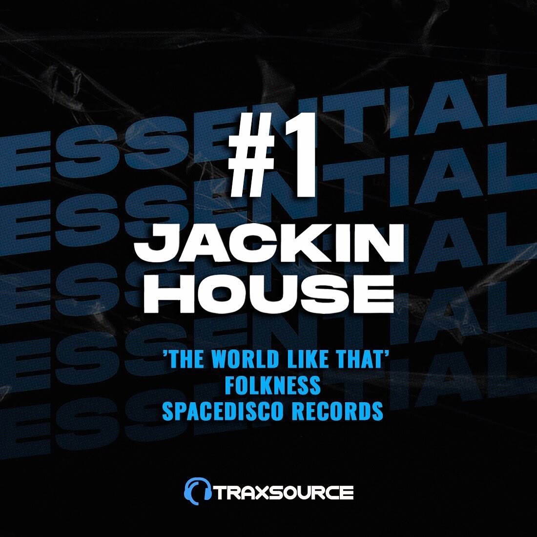 The #1 Essential Jackin House track right now at @traxsource is &quot;The World Like That&quot; by @folknessofficial on @spacediscorecords 🙏❤️🌎 Be sure to grab a download from Traxsource! #JackinHouse #Spacedisco