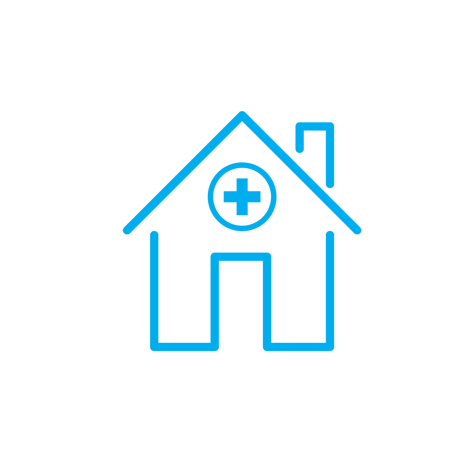 House with a plus sign