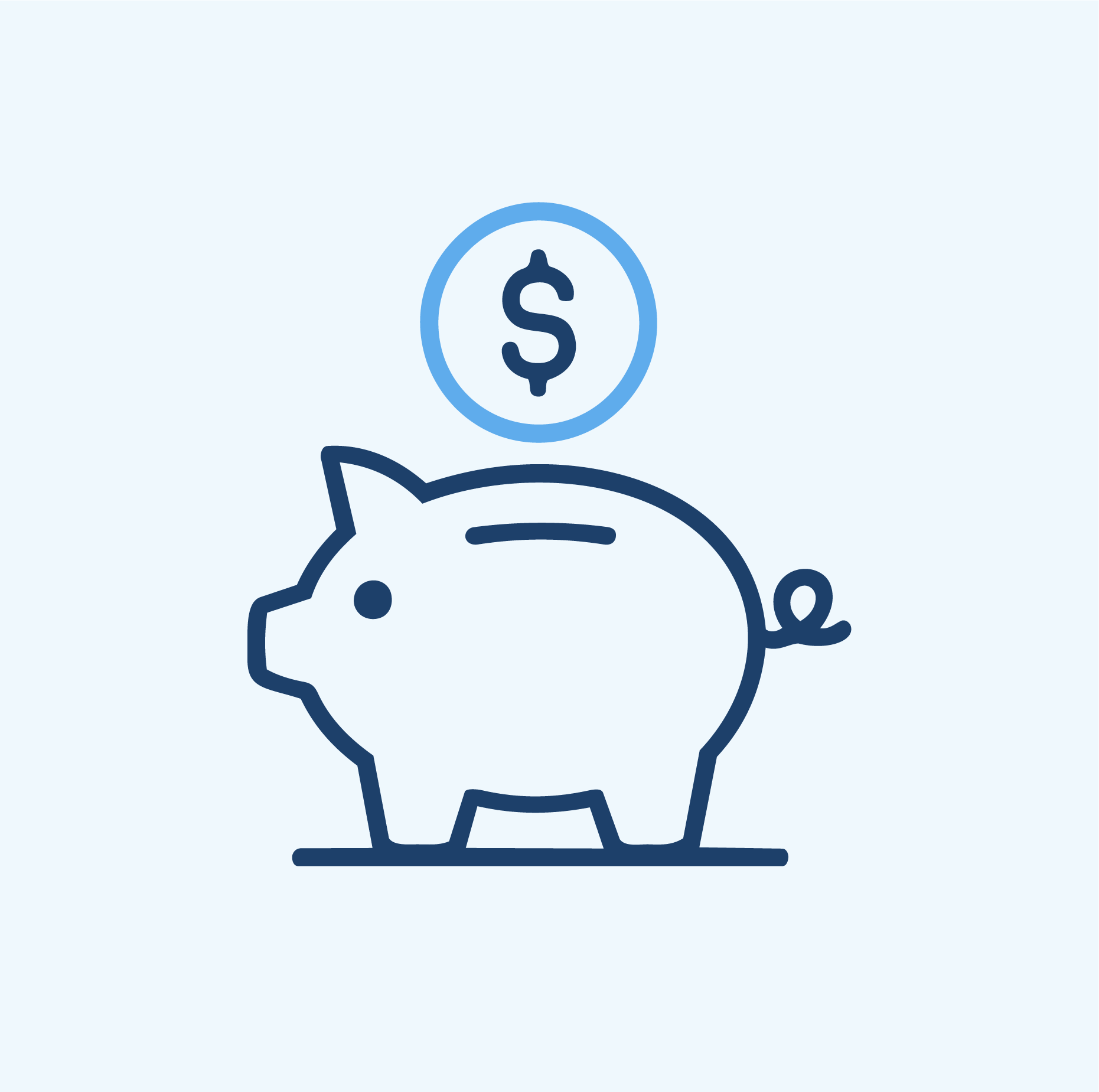 icon of a piggy bank