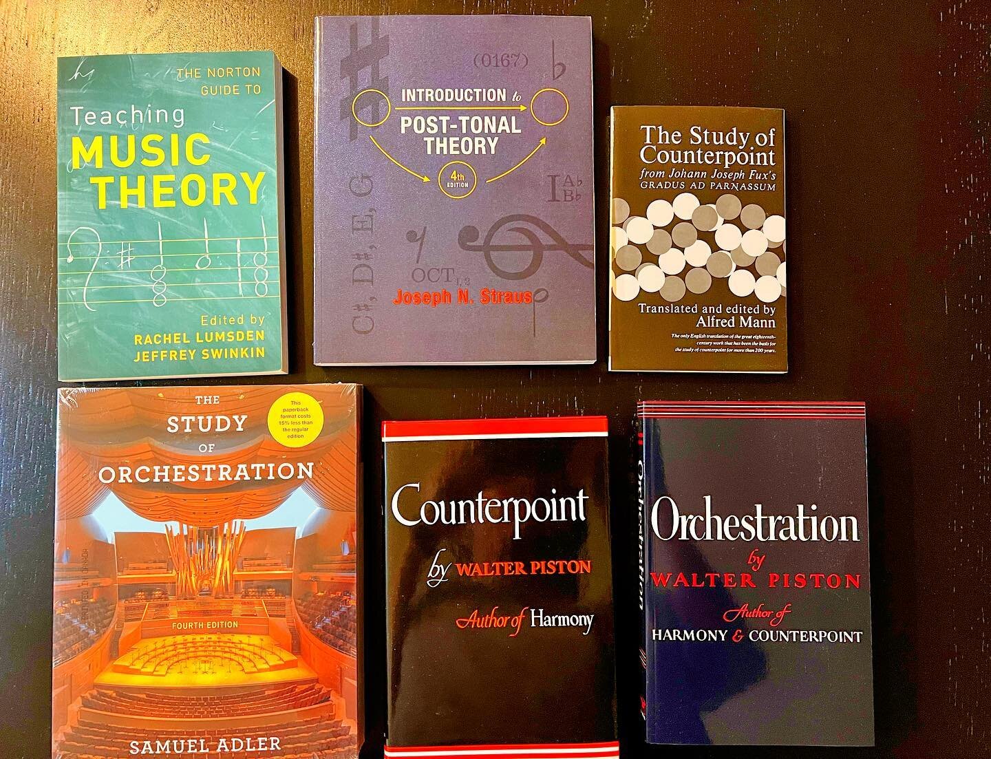 One of the best things of teaching at a university are the free books. (Yes completely free). I&rsquo;m building an amazing music library with some of the most known and used books in the market. It is always good to learn and stay up to date with th