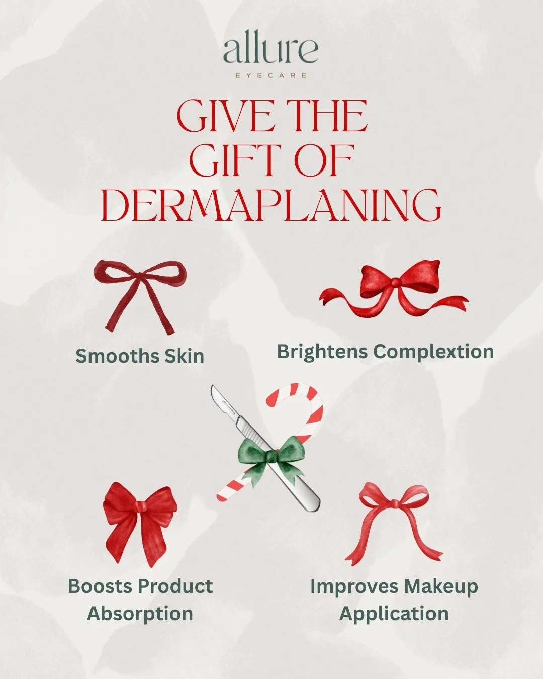 ✨ Give the gift of glowing skin! ✨

Dermaplaning is more than just a treatment &mdash; it gently exfoliates dead skin cells and removes peach fuzz, leaving skin ultra-smooth, radiant, and ready to absorb all your favorite skincare products. Plus, it 