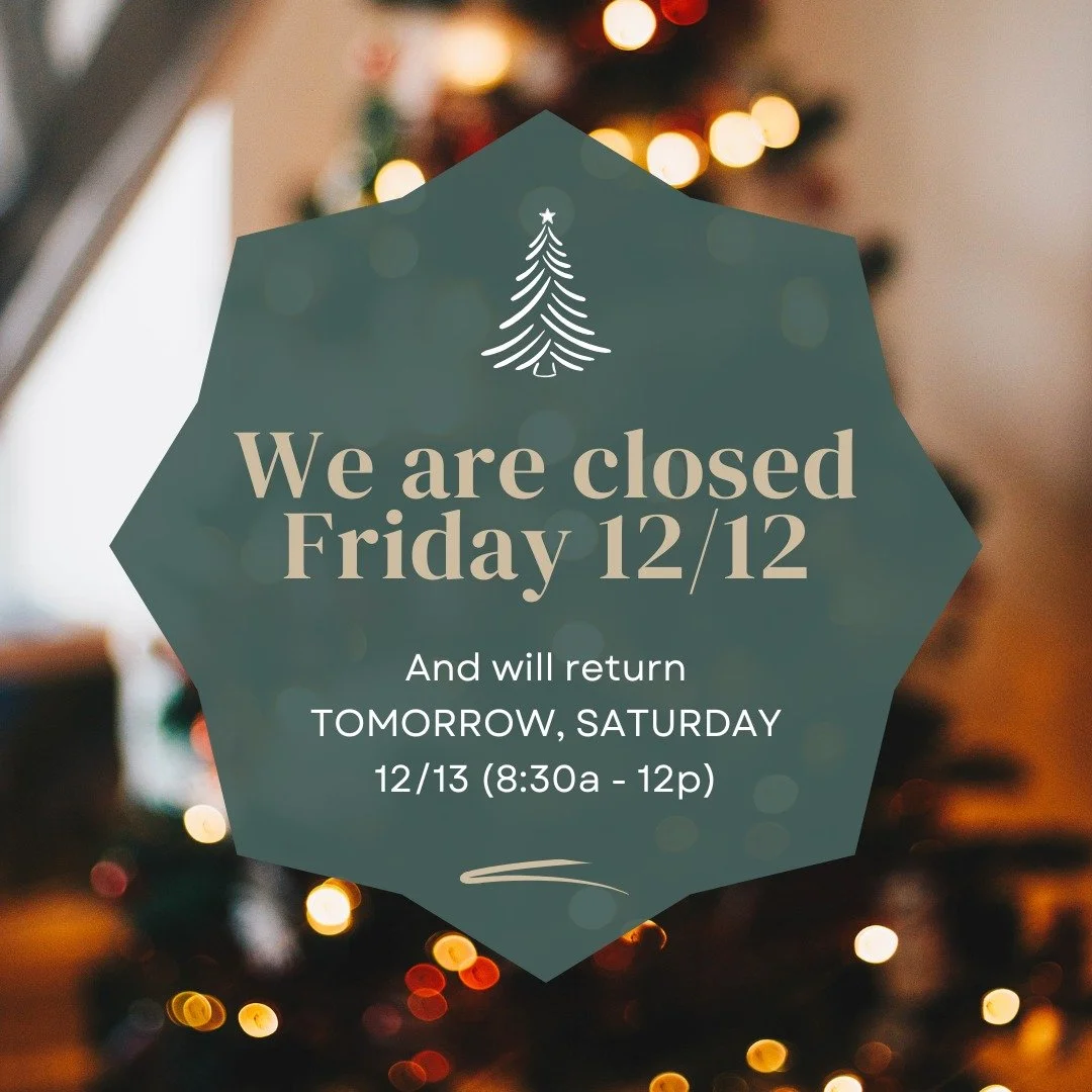 We will be closed Friday, 12/12, but we&rsquo;ll be back Saturday, 12/13 at 8:30 AM to help you get all your holiday gifts in order! 🎁✨
We&rsquo;re sorry for the inconvenience.
For non-emergencies, text us at 812-727-7444.