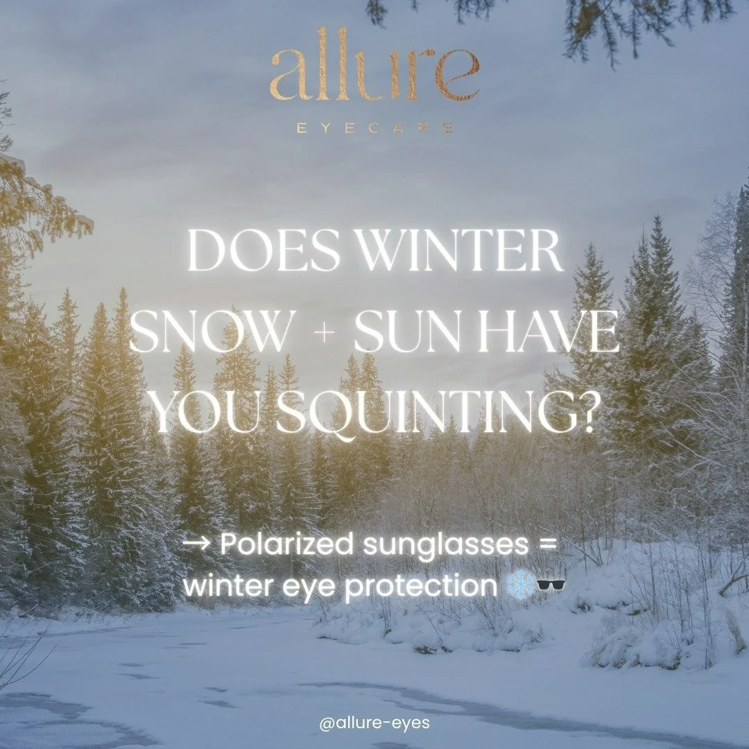 Does this winter snow and sun have you squinting? You&rsquo;re not imagining it. Snow reflects up to 80% of UV rays, increasing glare and eye strain.

✨ Polarized lenses reduce glare, not just brightness&mdash;making them the perfect protection for w