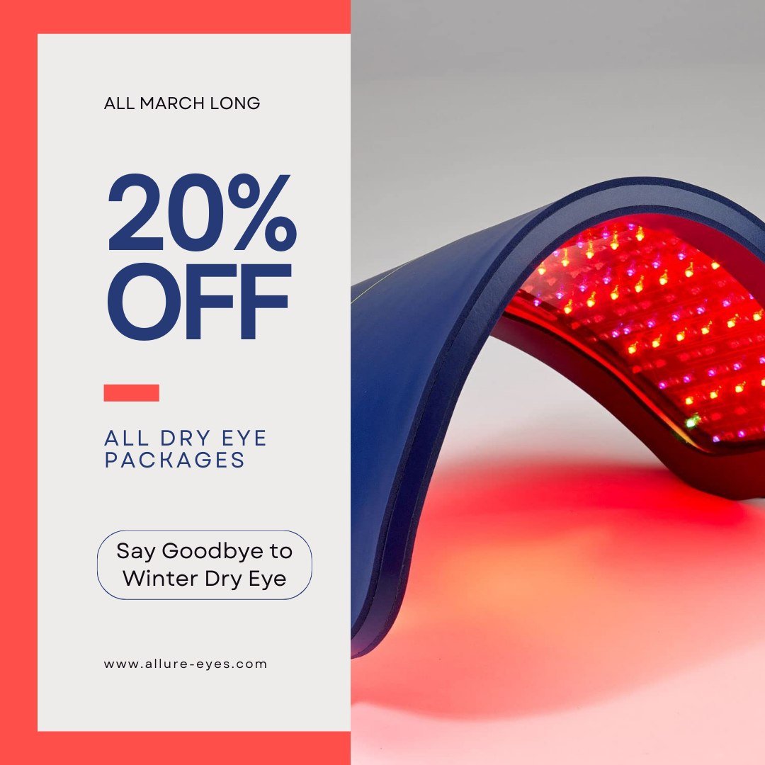 Dry, itchy, irritated eyes this winter? ❄️👁️ You&rsquo;re not alone.

Cold weather and indoor heat can make dry eye symptoms worse, but relief is possible. We&rsquo;re offering special pricing on our Dry Eye Treatment Packages through the end of Mar