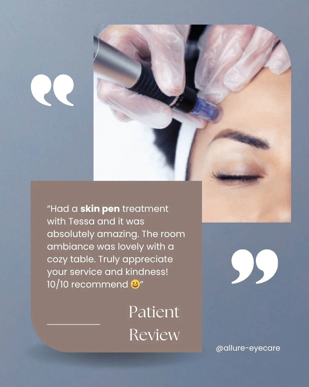 &ldquo;Had a SkinPen treatment with Tessa and it was absolutely amazing&hellip; 10/10 recommend 😀&rdquo;

We love hearing experiences like this 💙 Creating a relaxing, welcoming space while delivering real results is what it&rsquo;s all about.

If y
