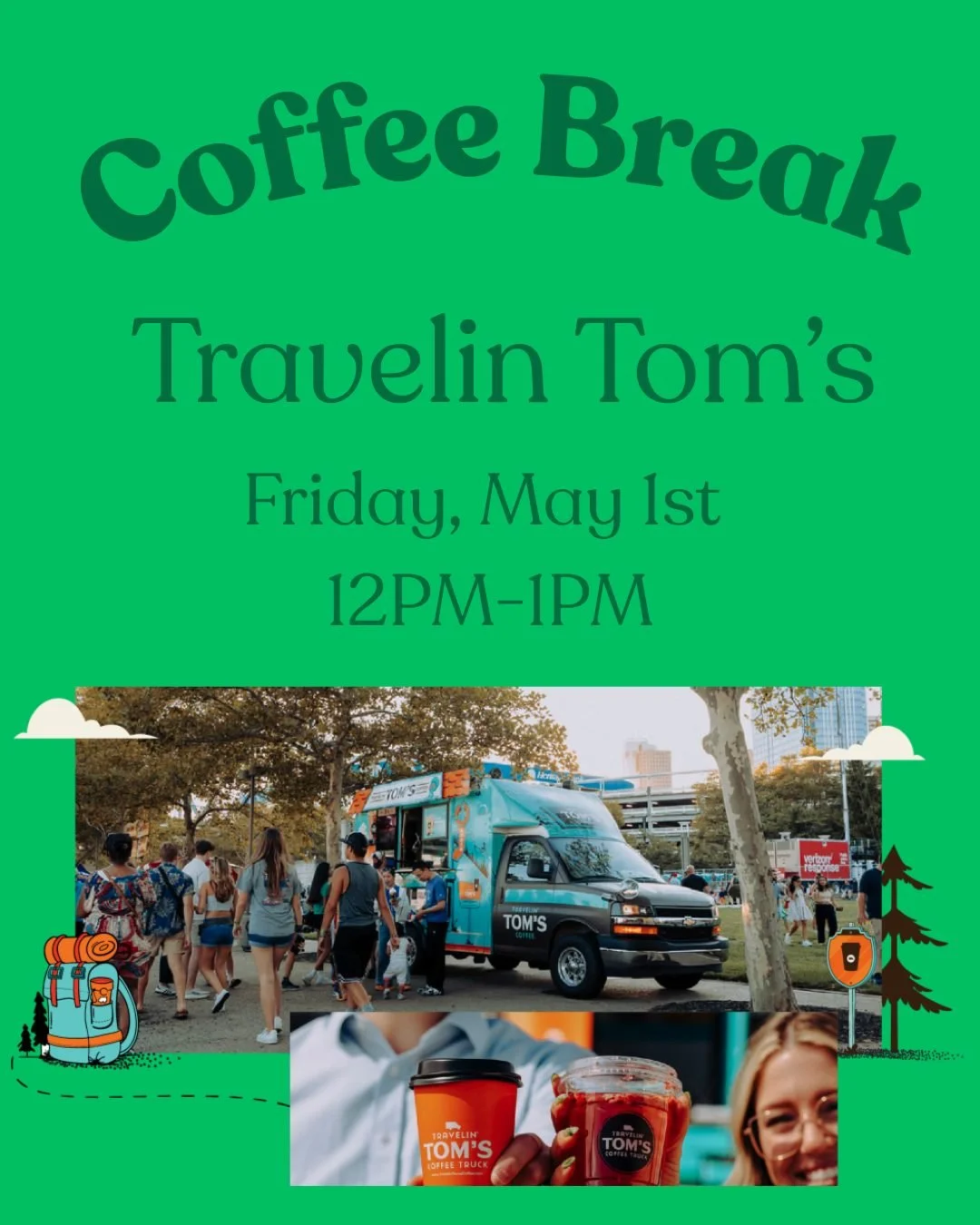 Sip, shop, and stay awhile ☕👓

Travelin&rsquo; Tom&rsquo;s will be here serving drinks while you find your perfect frames 💚
Make sure to stop by inside before grabbing your cup of joe for a surprise. 😉

#travelintoms #coffee #frames #sipandshop #c