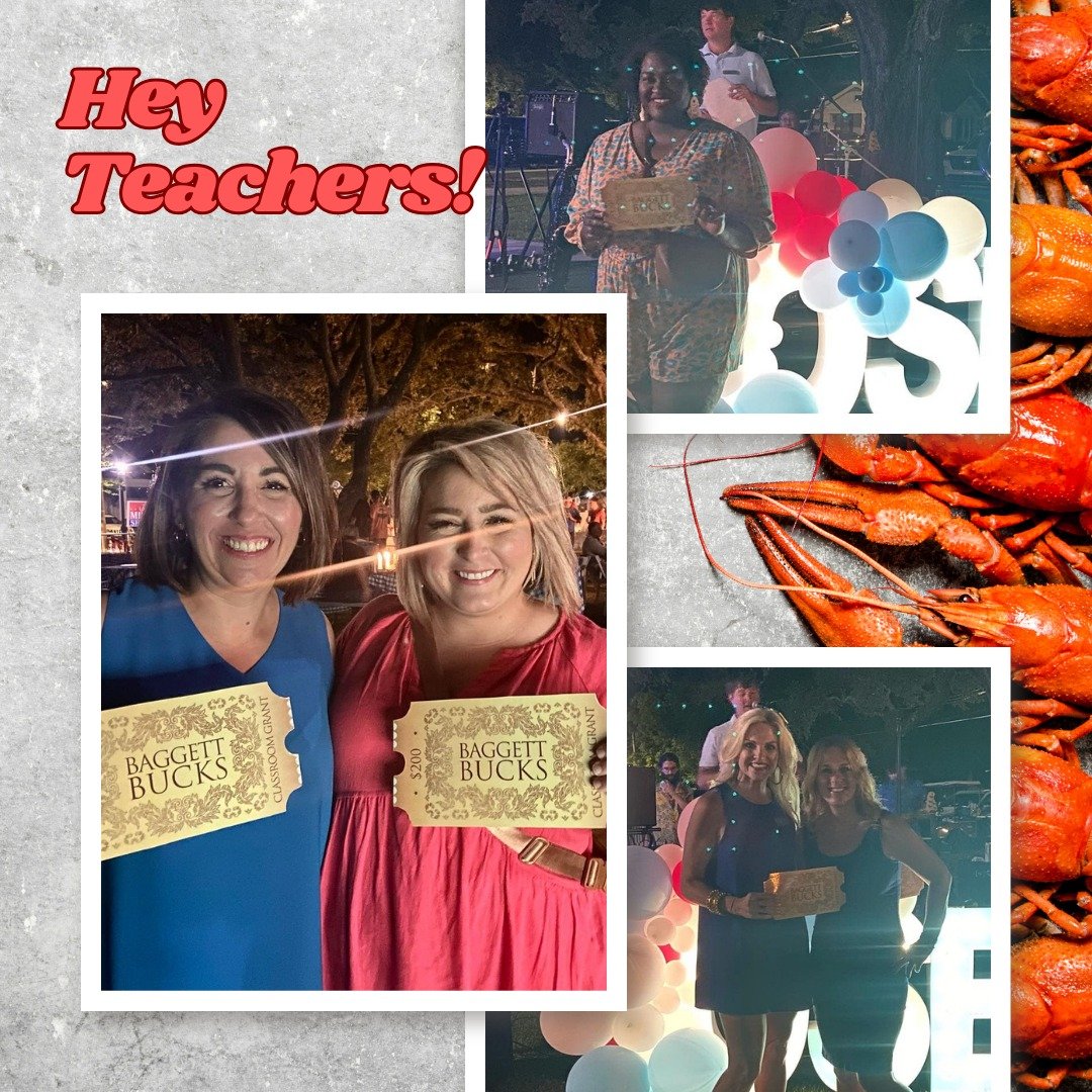 🦞✏️🍎 ATTENTION TEACHERS 🍎✏️🦞 Special pricing is available for you at just $40!! BONUS: &ldquo;TEACHER TIX&rdquo; will come with 1️⃣0️⃣ complimentary raffle tickets this year! Your purchase automatically enters you into our &ldquo;Baggett Bucks&rd