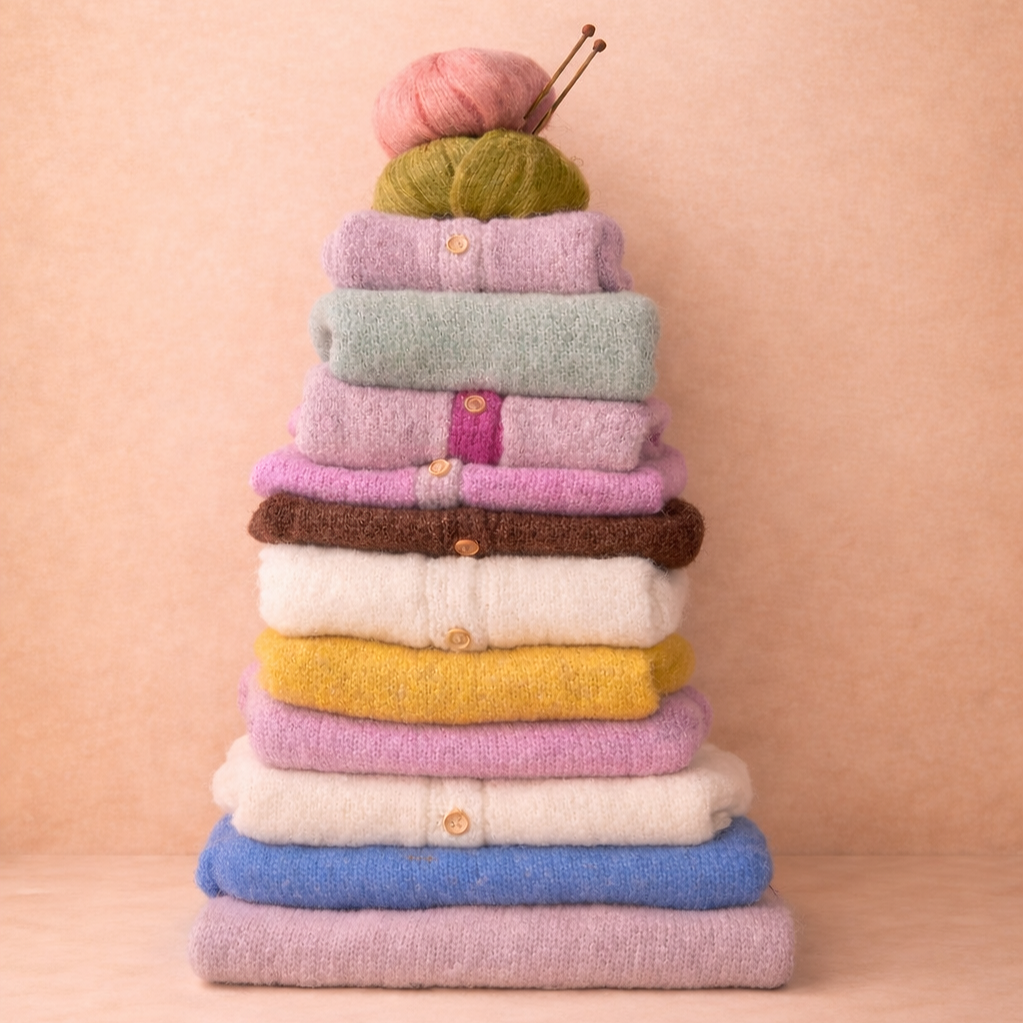 The Ready-Rail. A small collection of knitwear that is ready for your embroidery details.