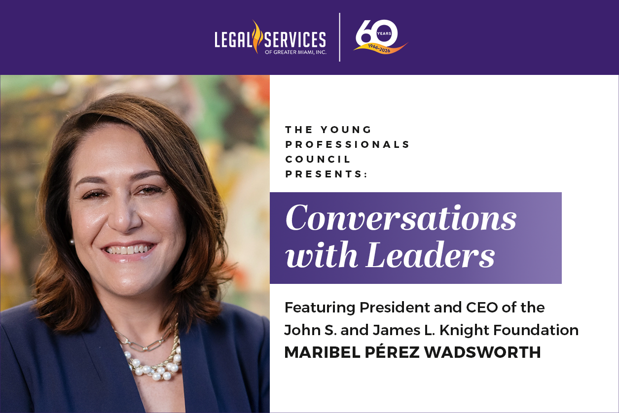 Conversations with Leaders featuring President and CEO of the John S. and James L. Knight Foundation Maribel Pérez Wadsworth