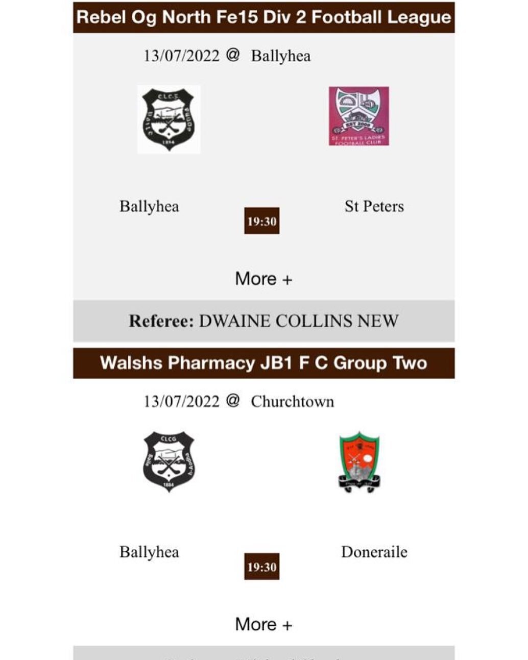 Tonight&rsquo;s fixtures