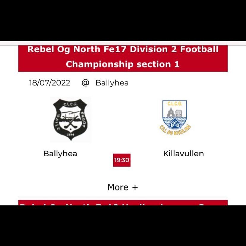 Best of luck to our u-17 footballers in C&rsquo;ship action tonight .