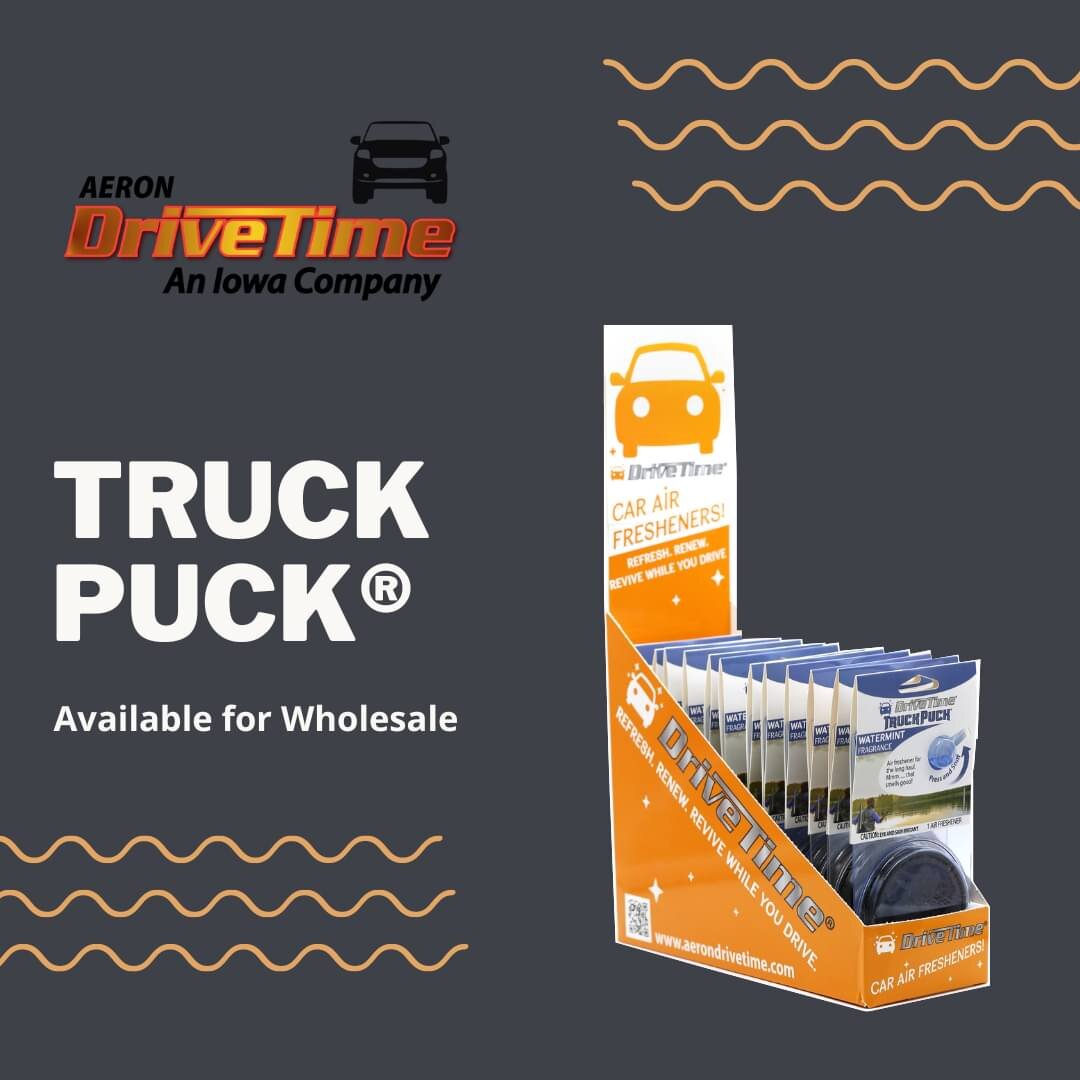 Truck Puck&reg; by Drive Time&reg; is easy to add to your store when you order our ready-to-use store display! We offer retail displays in each of our five fragrances and a mix that includes each one! Our five fragrances are Watermint, High Range Ced