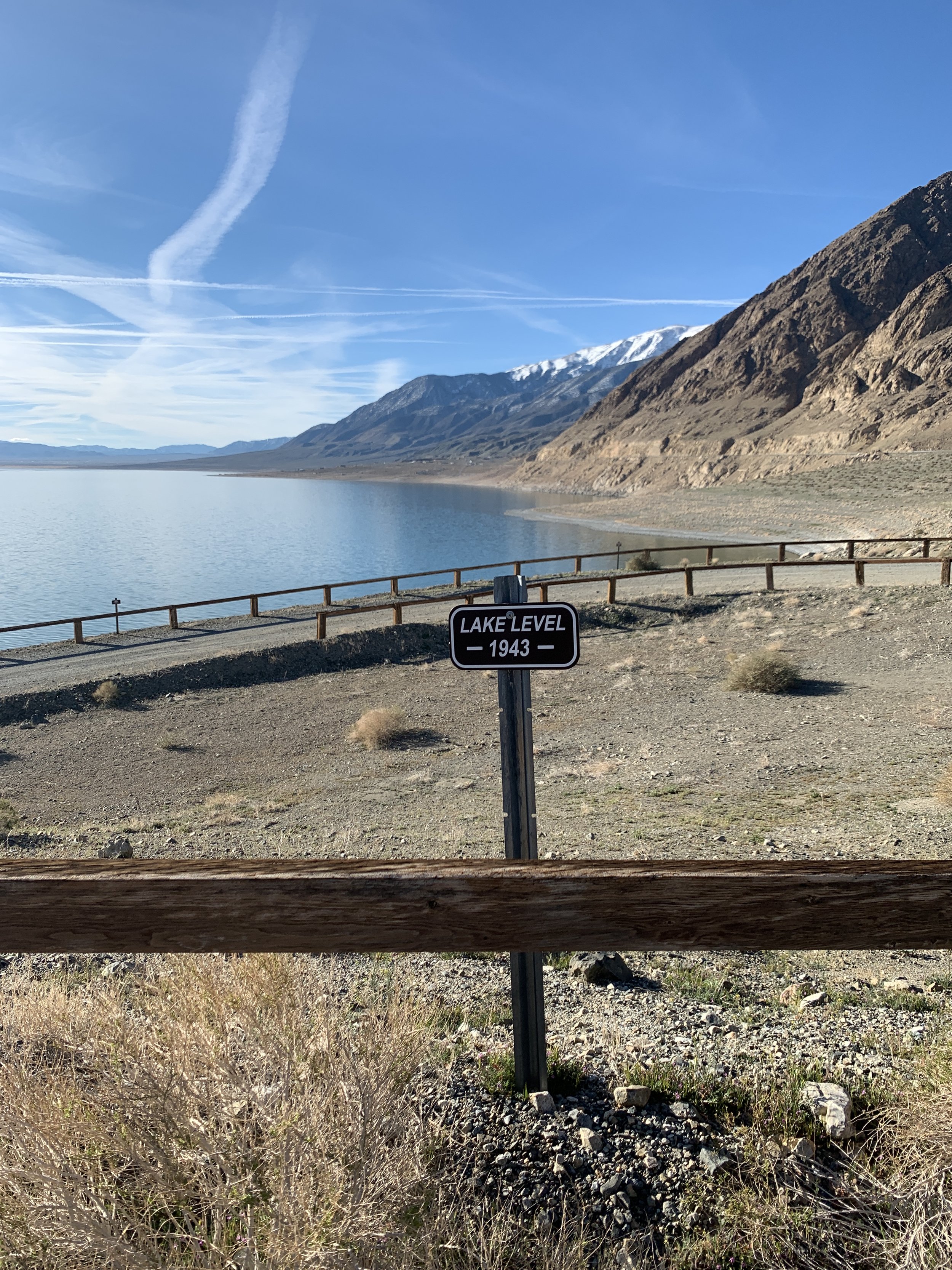 All along the there road from the upper level to the lower level, signs indicate where the water levels were many years ago. Sad to see just how much it has changed.