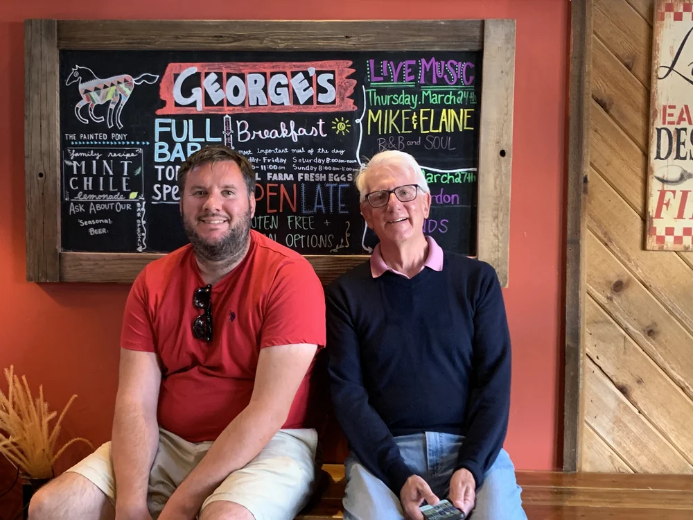 Danny and Tom, Elaine's son &amp; hubby