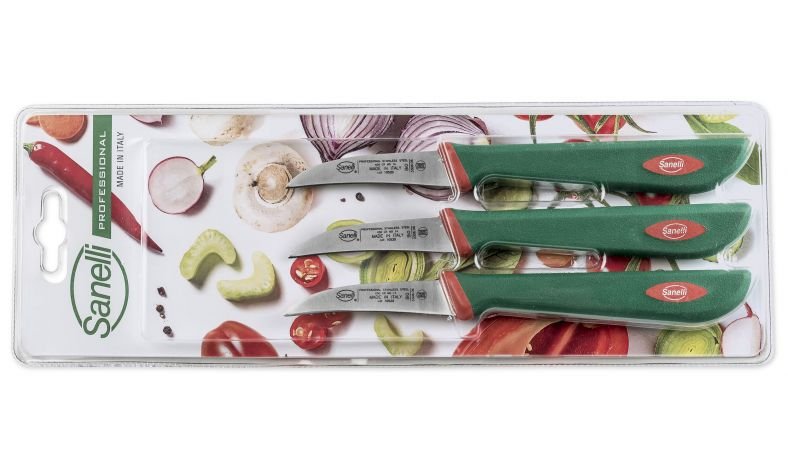 Iconic Three pc Vegetable Knife (blister) — SanelliUSA: Official Site of  Sanelli Knives