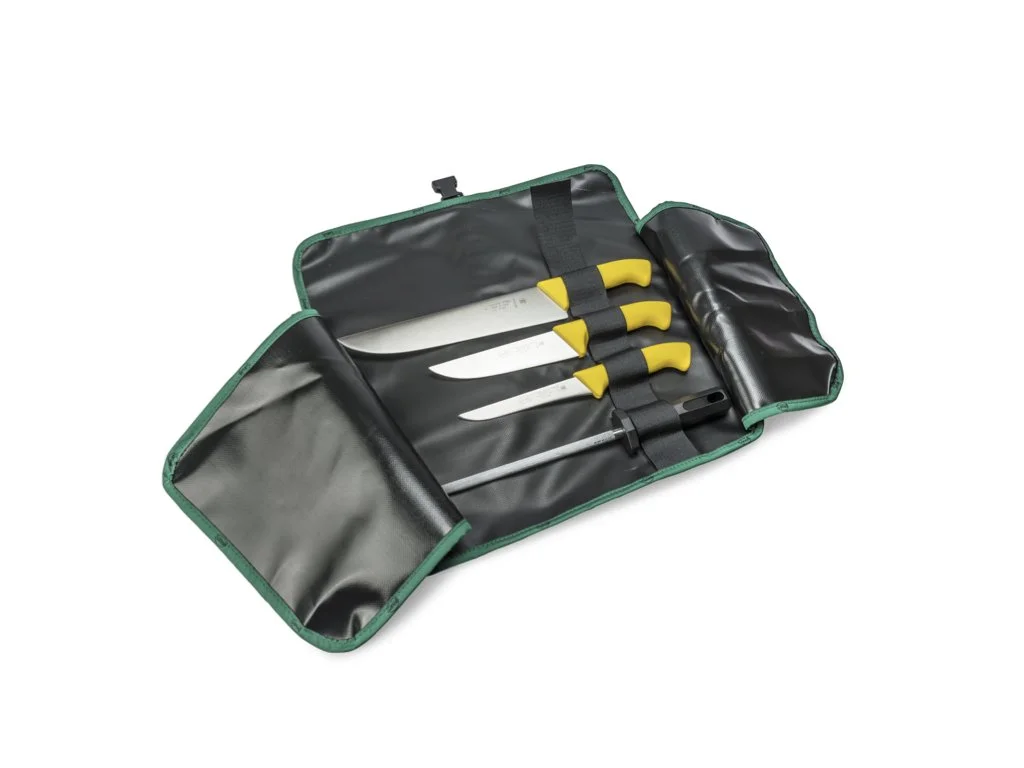 Sanelli Ultralight Butcher and BBQ Bag 5pcs w/ chef bag- Yellow Handle, In Gift Box (Copy)