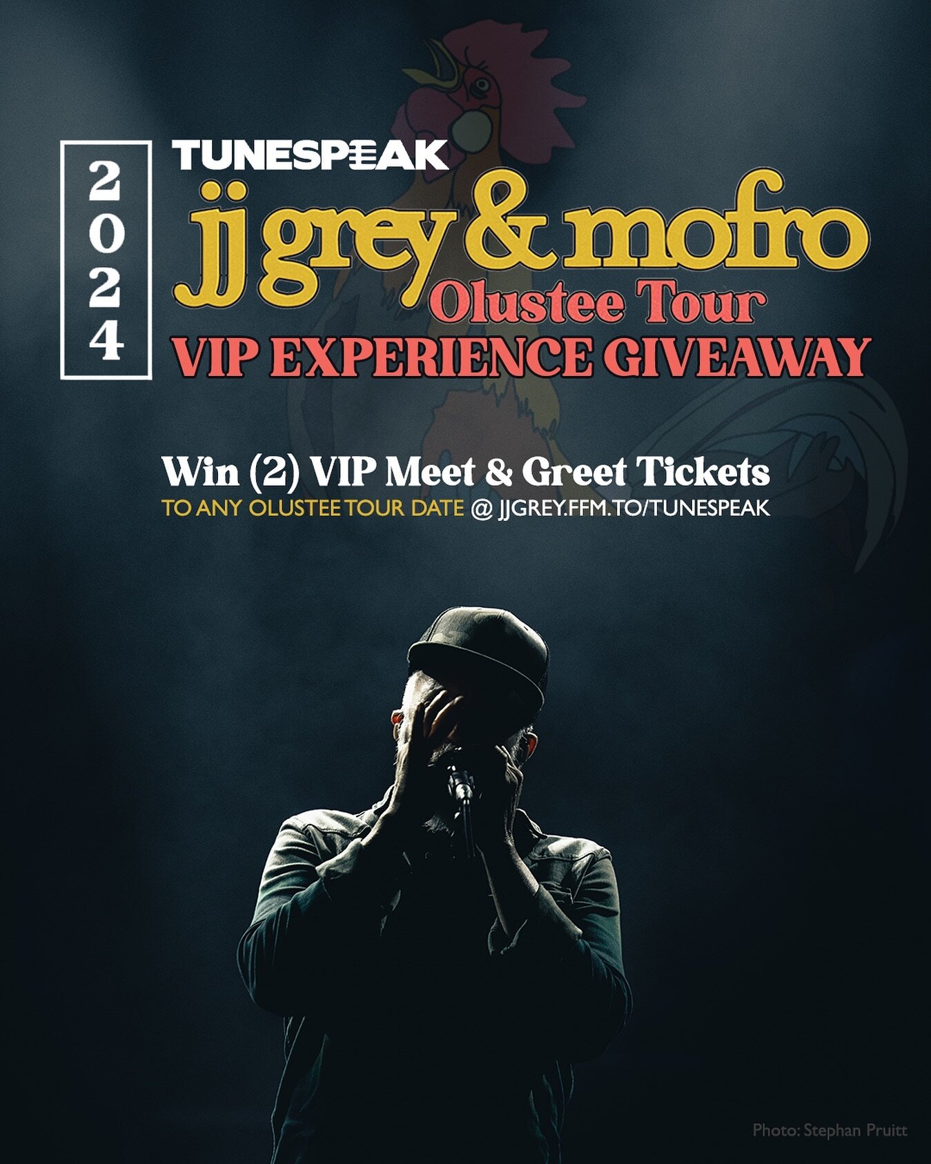 It&rsquo;s officially the New Year &amp; 2024 is gonna be our biggest yet! To celebrate, we&rsquo;re teaming up with @tunespeak to give away TWO VIP Meet &amp; Greet packages for EVERY show on the #OlusteeTour 🎟🎟 Enter the contest and get more info