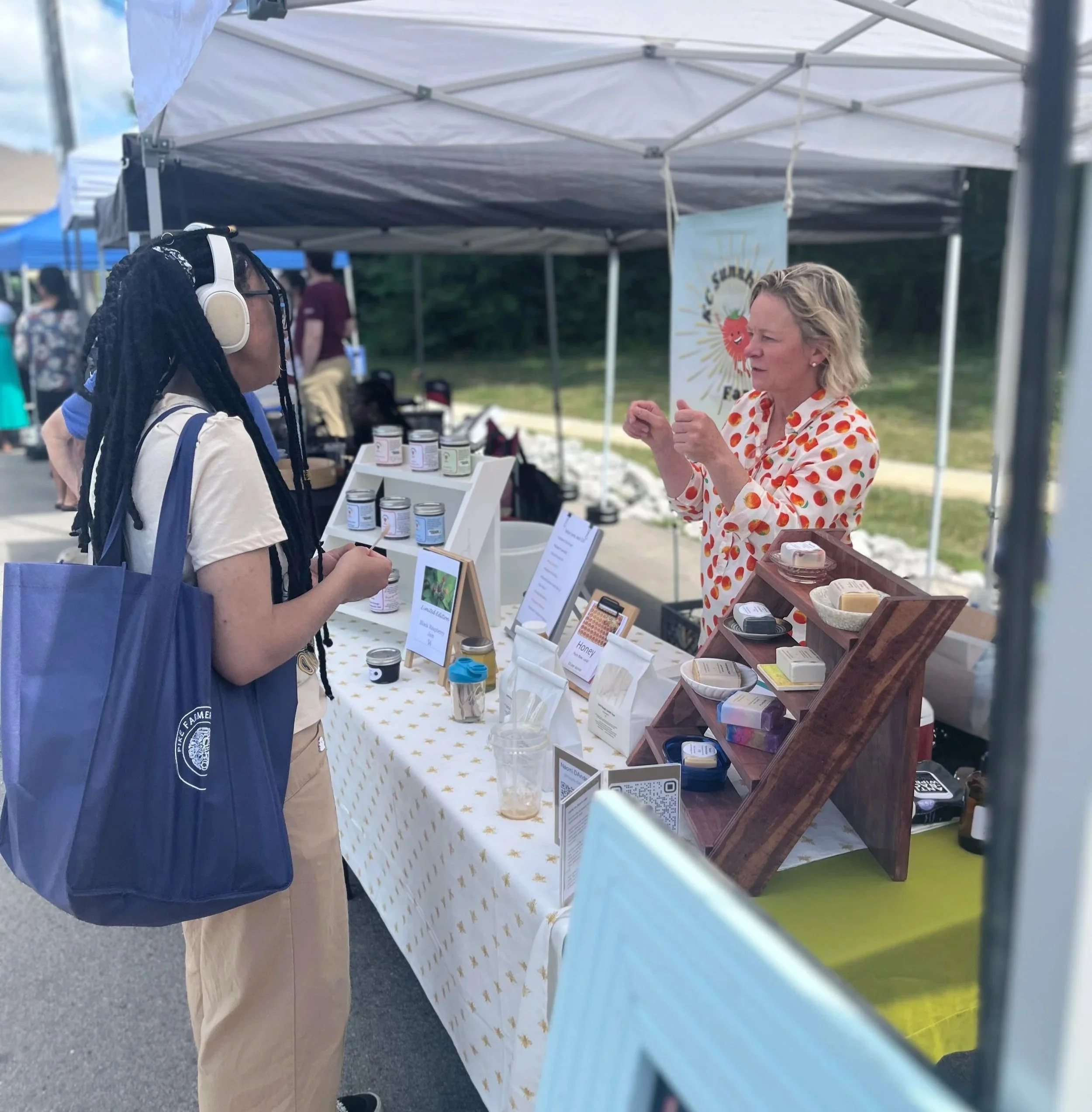 Vendor at the Pike Farmers Market