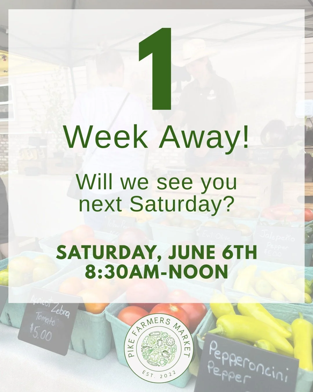 We're only 1 week away from our 5th Season starting!! Will we see you next Saturday?