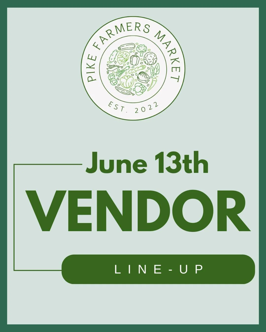 We had such an amazing time at our opening weekend and loved seeing so many familiar and new faces! 🌿 Now let's do it again!

Here's who's joining us at the market this Saturday! 👇