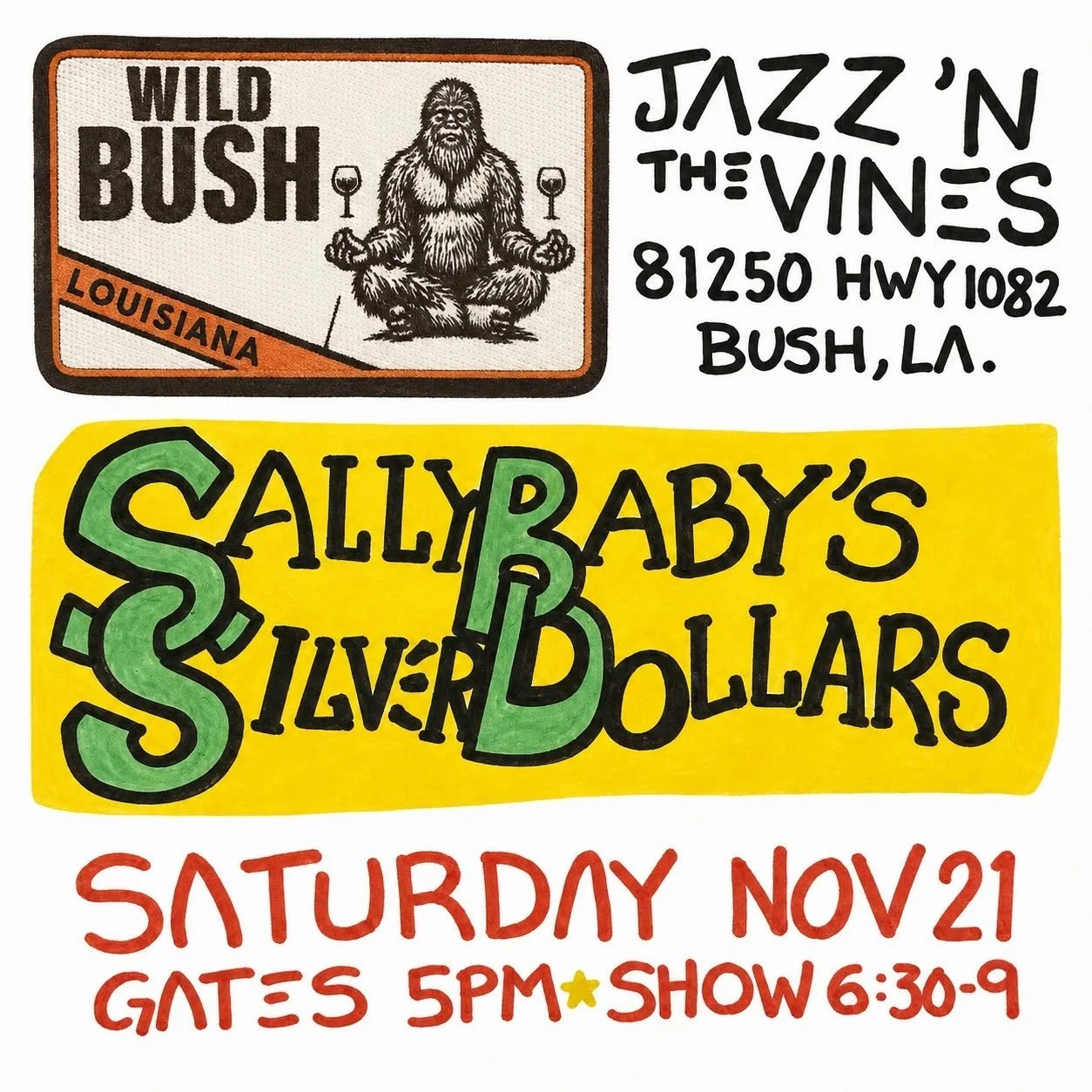 Jazz'n the Vines Featuring Sally Baby's Silver Dollars