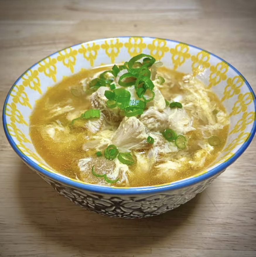 Lion's Mane Mushroom Egg Drop Soup